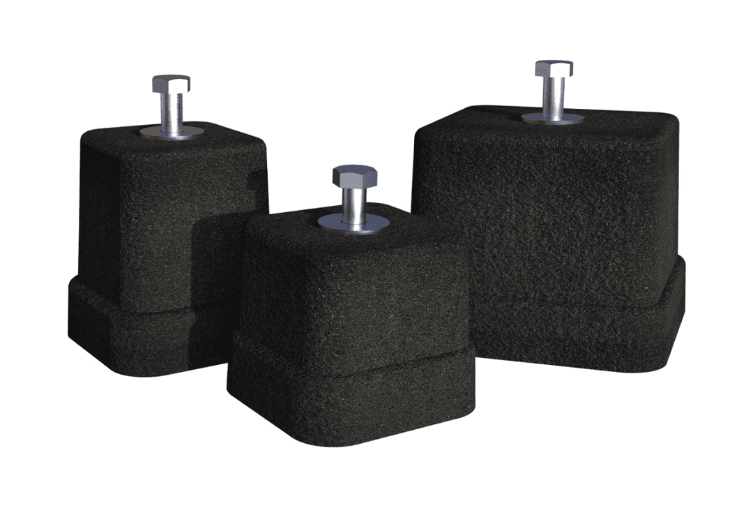 Suport de podea vulcanizat SPK 100 70X70X60mm 100Kg